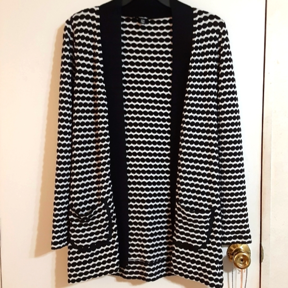 SZ M RAFAELLA OPEN FRONT CARDIGAN